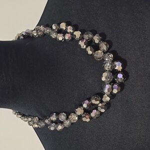 Black + Clear Statement Necklace